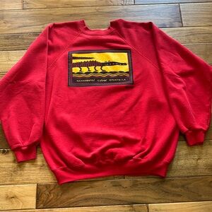 Vtg Endangered Cuban Crocodile Greenpeace sweatshirt